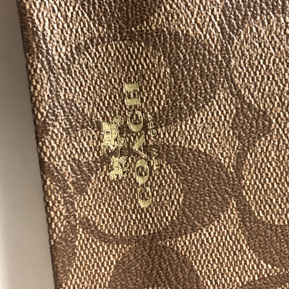 Coach Monogram Canvas Large Wristlet - Picture 6 of 12